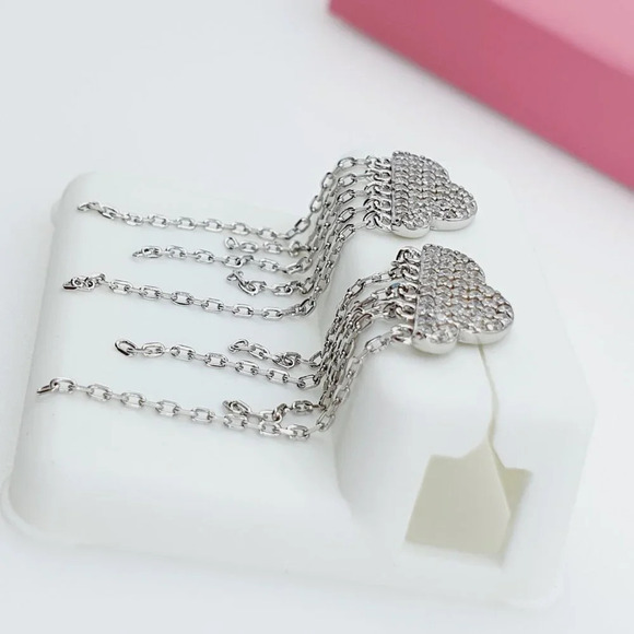 "925 Sterling Silver Cubic Zirconia Earrings, U19254698 - Picture 4 of 11